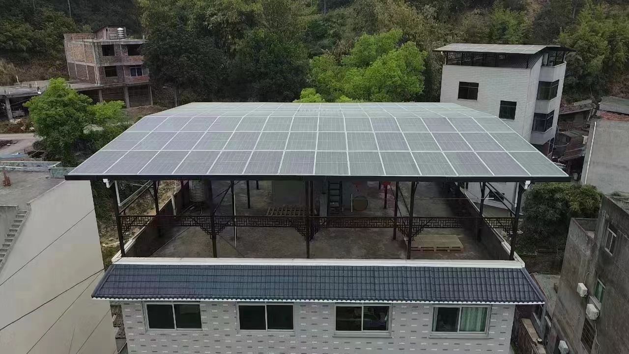 包头15kw+10kwh自建别墅家庭光伏储能系统